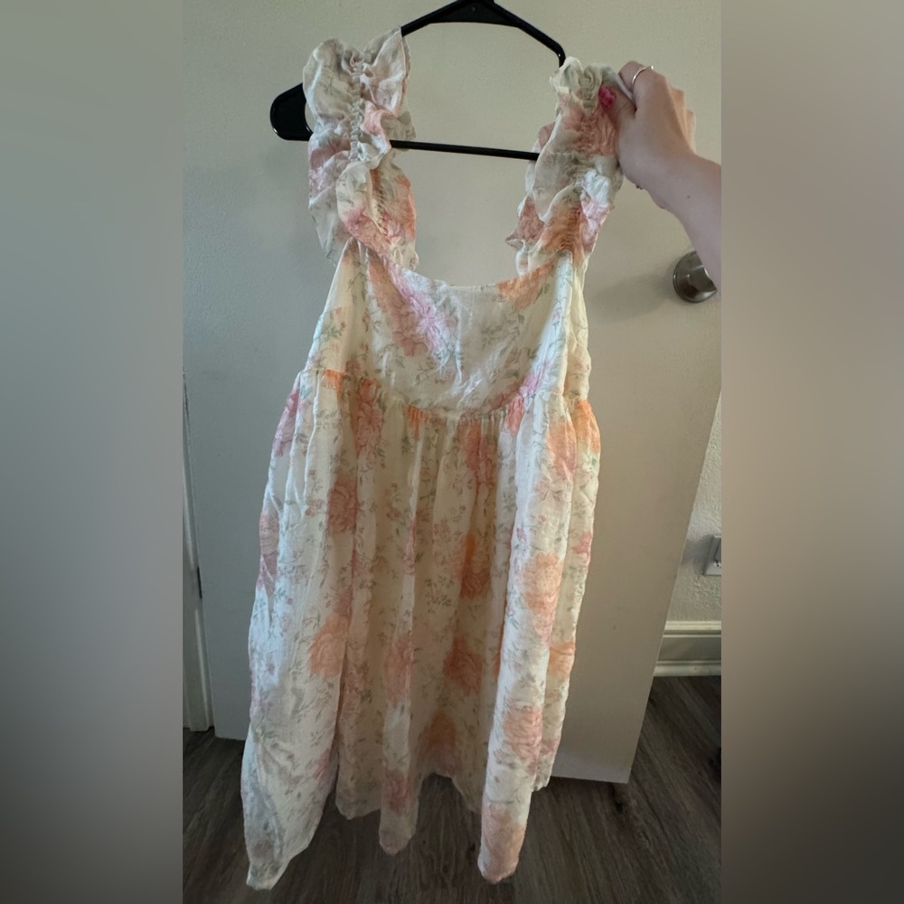 H&M ruched strap dress